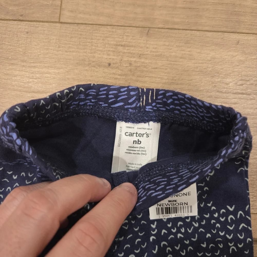 🌻 NWT Carter’s Dino Spiked Blue Camo Jogger Pants - NB 🦖